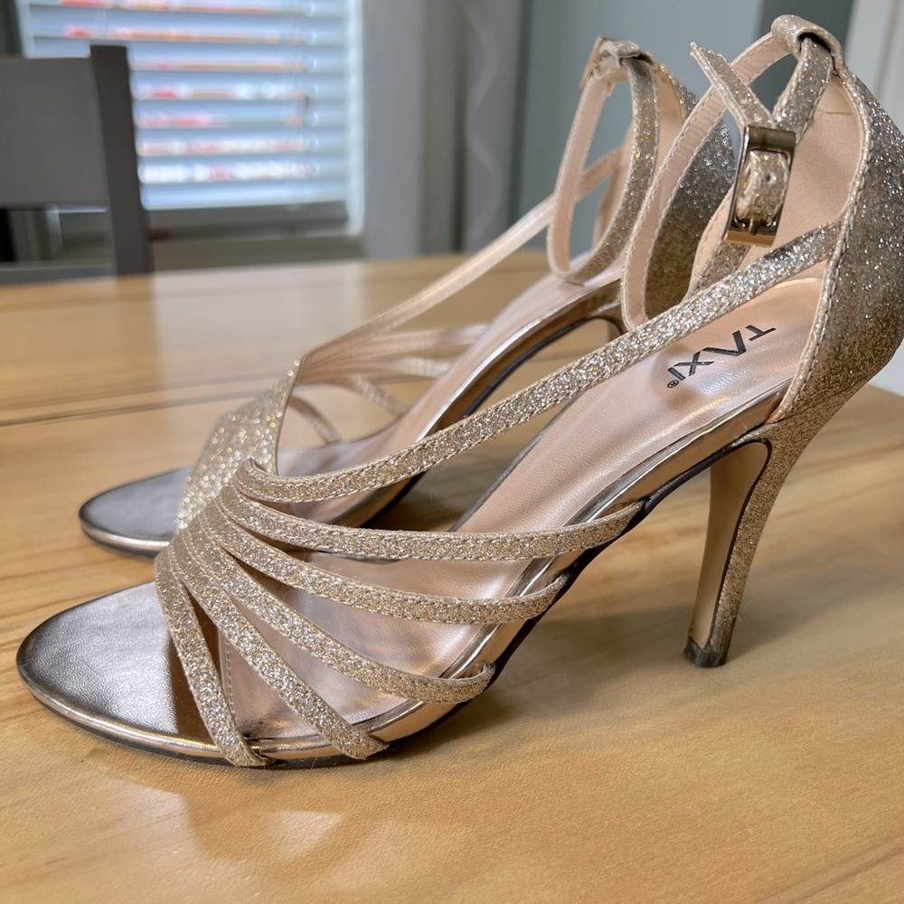 Sparkly Champagne Sandals